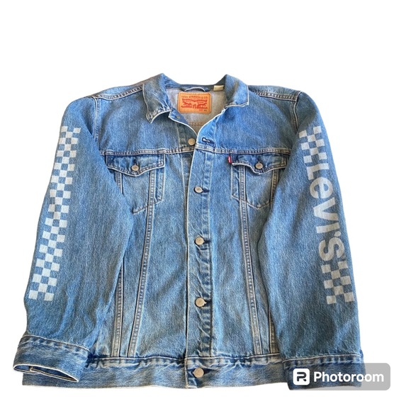 Levi's Men's Motorcross Legend Trucker Racing Jean Jacket Sz XXL Denim Men/Women - Picture 3 of 9